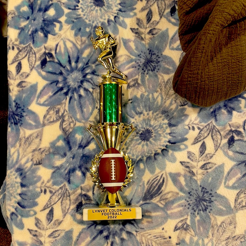 Football trophy for kids